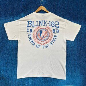 Blink-182 Enema of the State 1999 Album Pop Punk Band Tee L